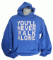 Preview: Kapuzensweatshirt You'll never walk alone blau