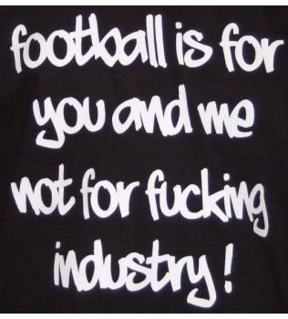 Kapuzensweatshirt Football is for you and me schwarz