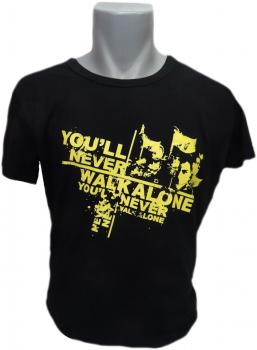 T-Shirt You'll never walk alone Faces schwarz gelb