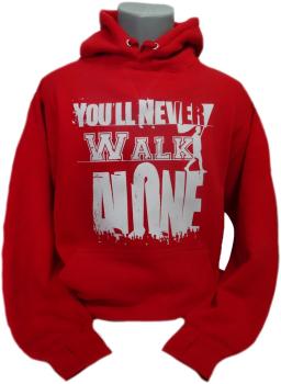 Kapuzensweatshirt You'll never walk alone Flag rot