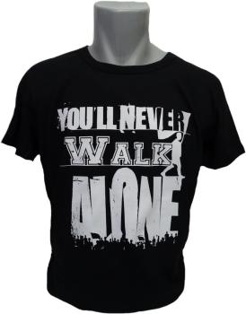 T-Shirt You'll never walk alone Flag schwarz