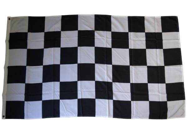 Ultras Fahne schwarz weiss kariert