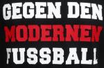 Kapuzensweatshirt Gegen den modernen Fussball schwarz